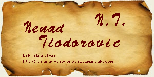Nenad Tiodorović vizit kartica